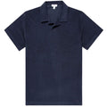 Sunspel Towelling Polo Shirt - Navy
