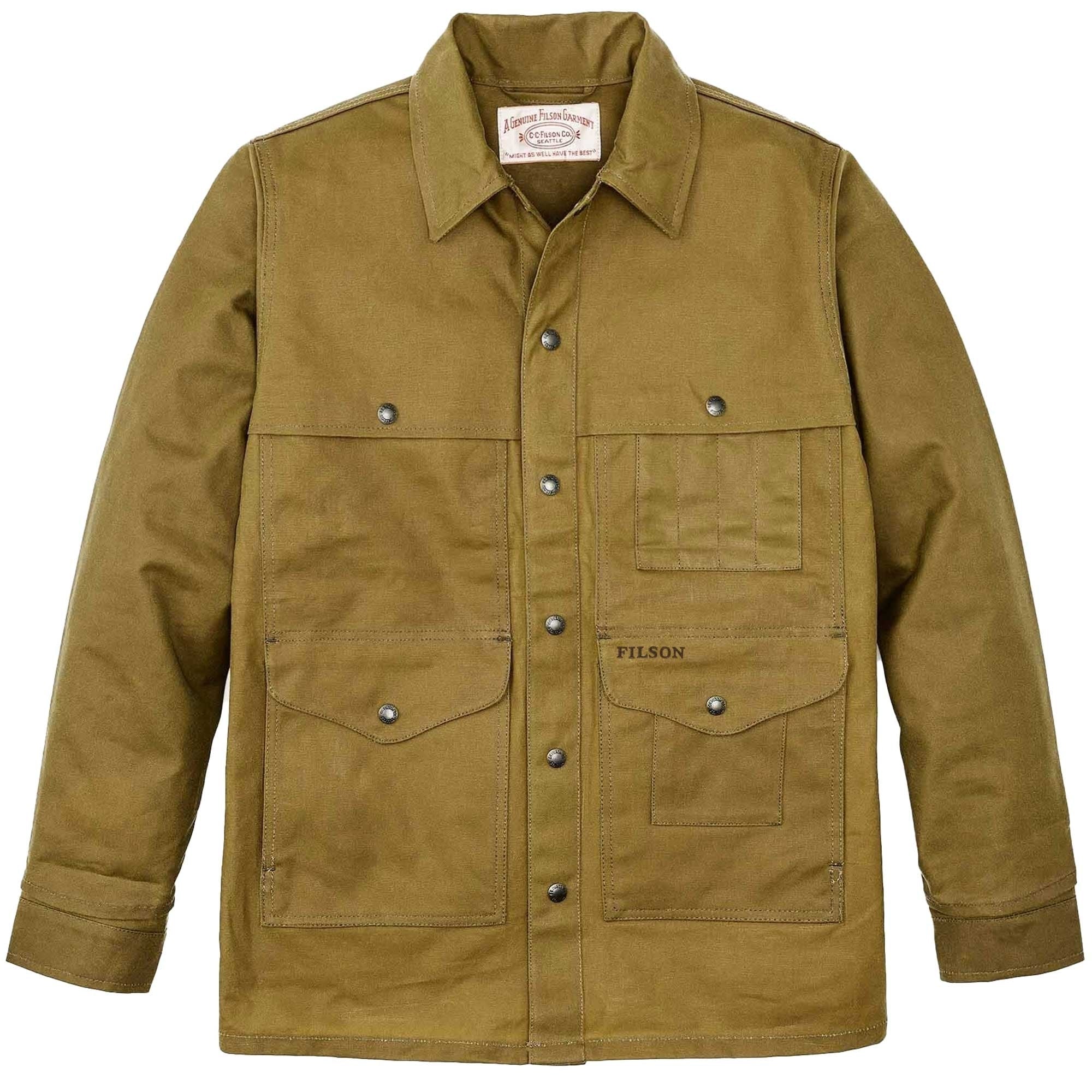 Filson Tin Cloth Cruiser Jacket - Dark Tan
