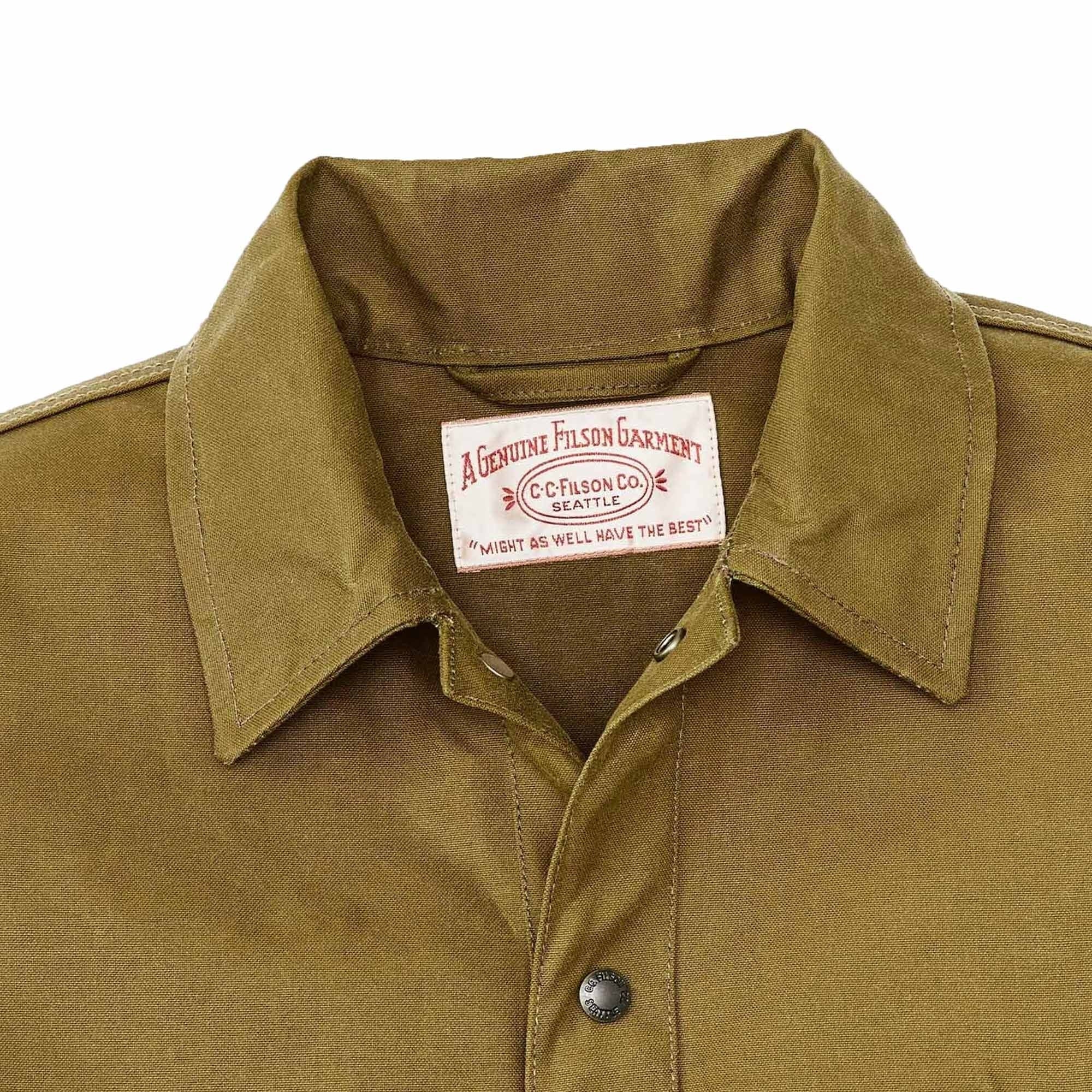 Filson Tin Cloth Cruiser Jacket - Dark Tan