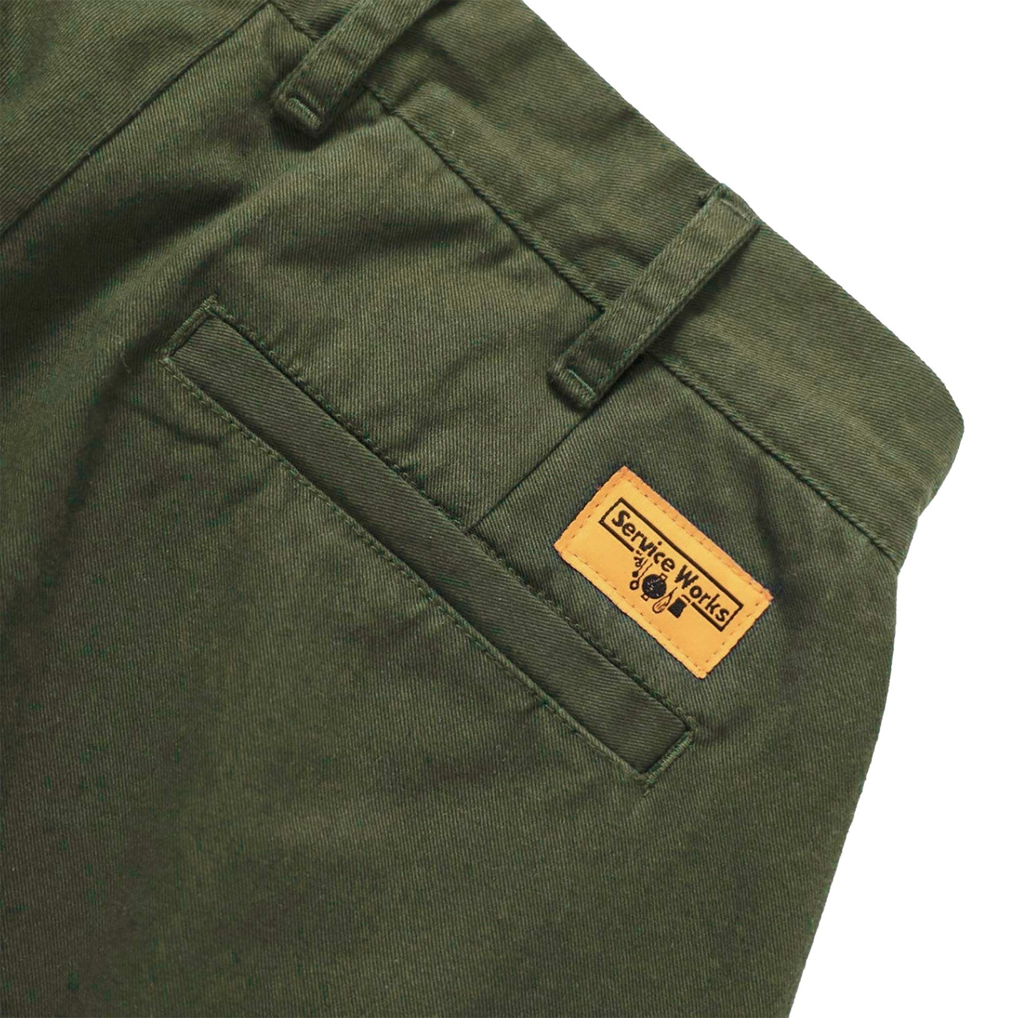 Service Works Drill Part Timer Shorts - Olive