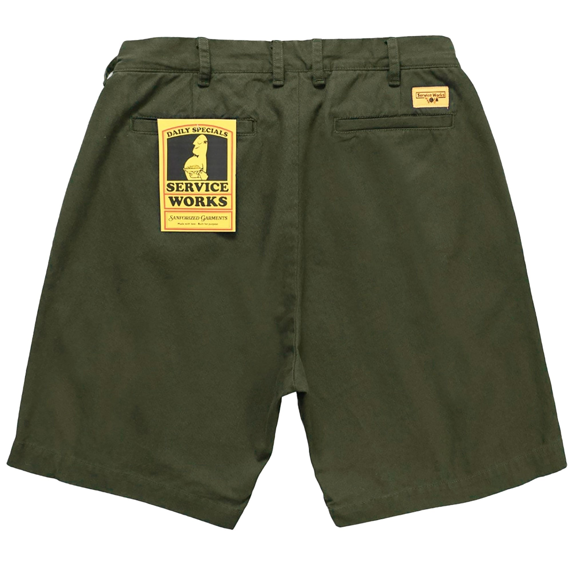 Service Works Drill Part Timer Shorts - Olive