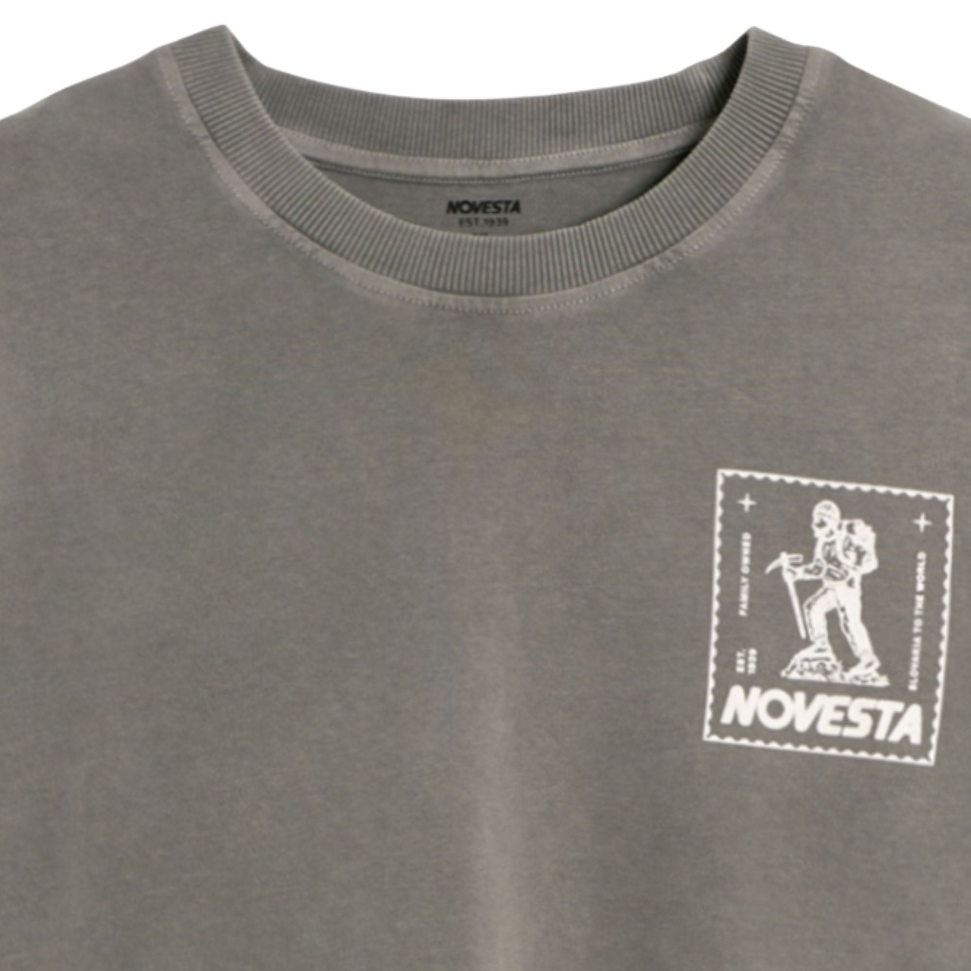 Novesta Hiker T-Shirt - Charcoal