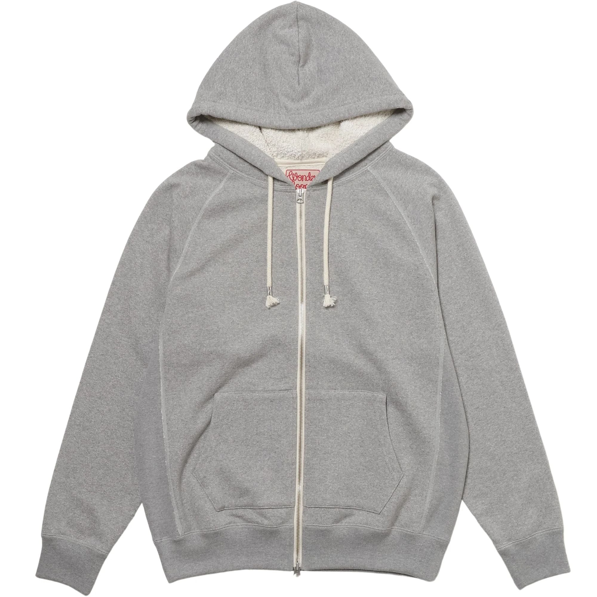 Wonder Looper Zip Hoodie Super Looper French Terry - Heather Grey