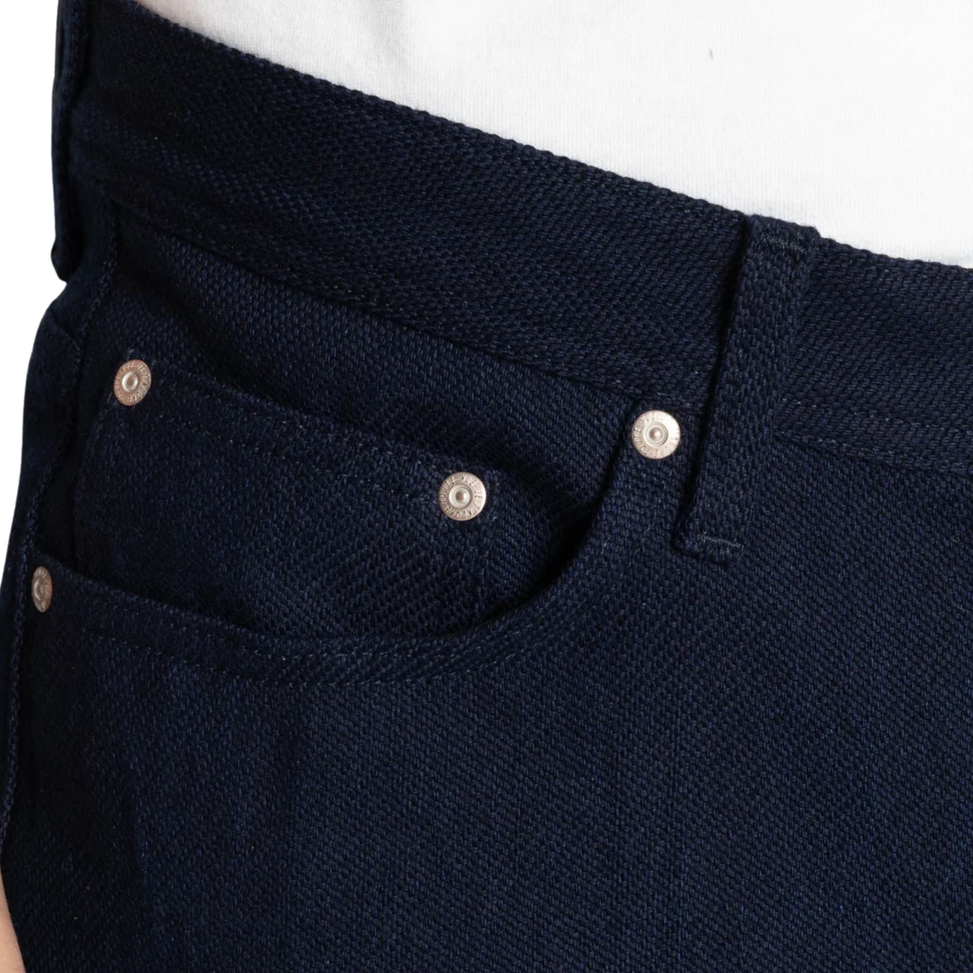 Naked and Famous Weird Guy Maekake Dobby Selvedge - Indigo