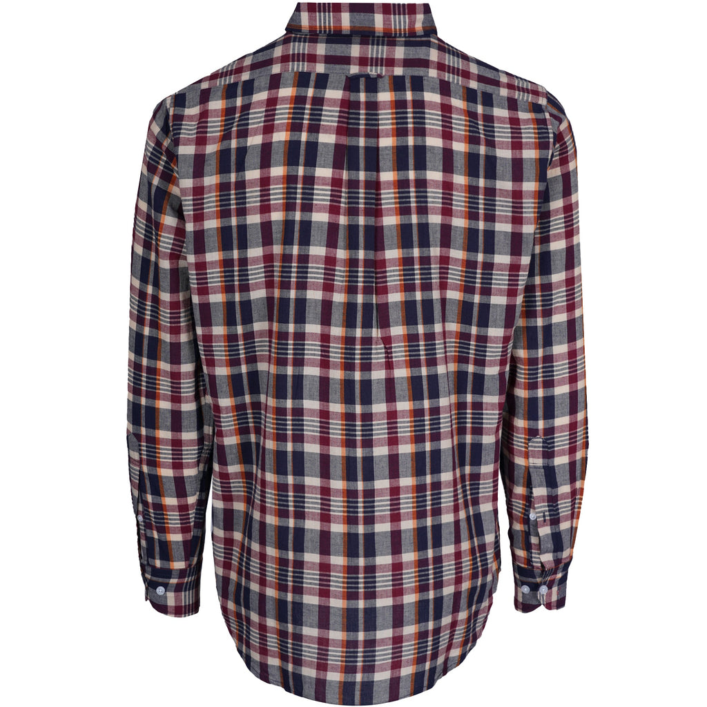 Madras Classics Long Sleeved Shirt - Blue Check
