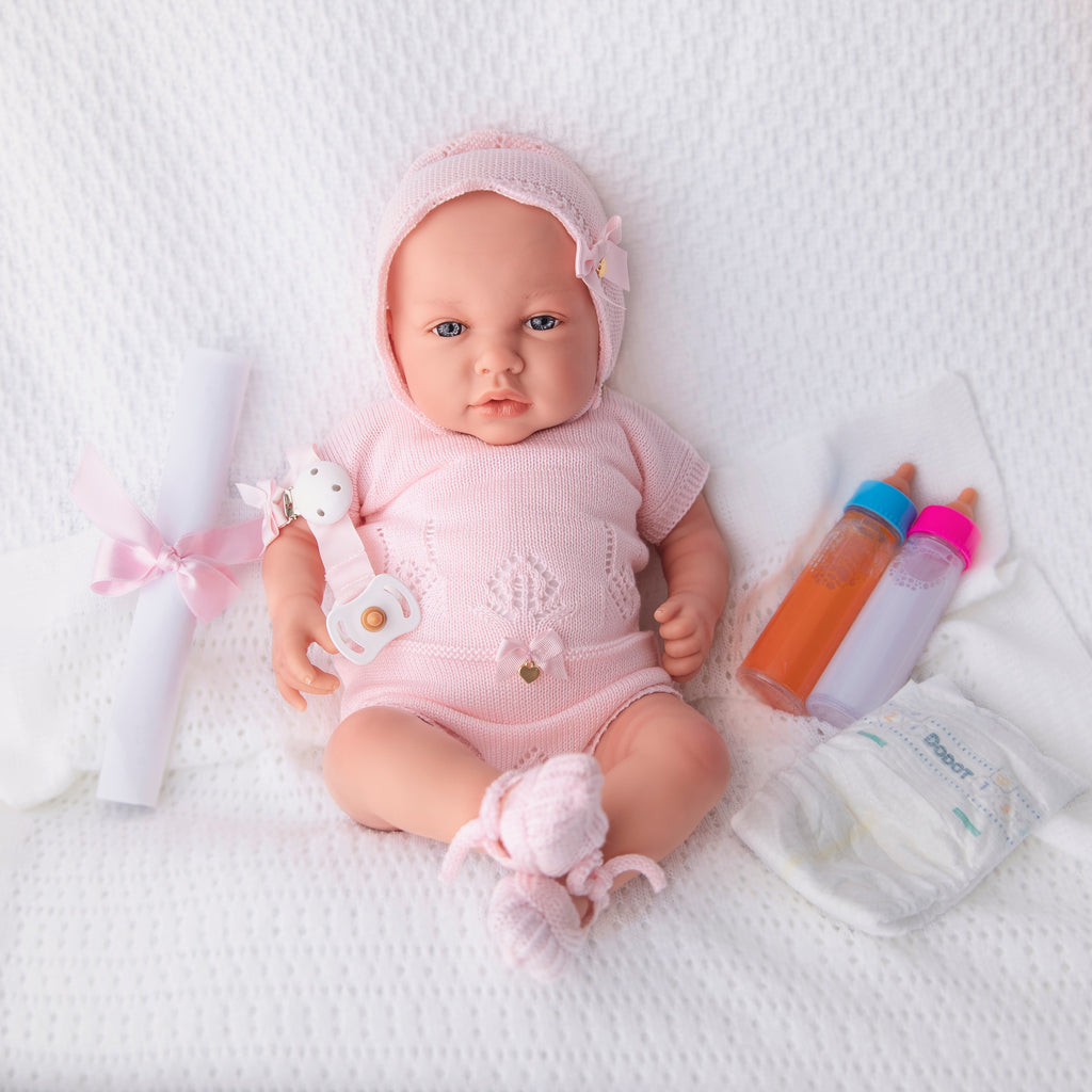 Bebé Reborn "Jimena" de Cuerpo Blando (48cm, 2kg) – Peso Real y Caída de Cabeza ✨