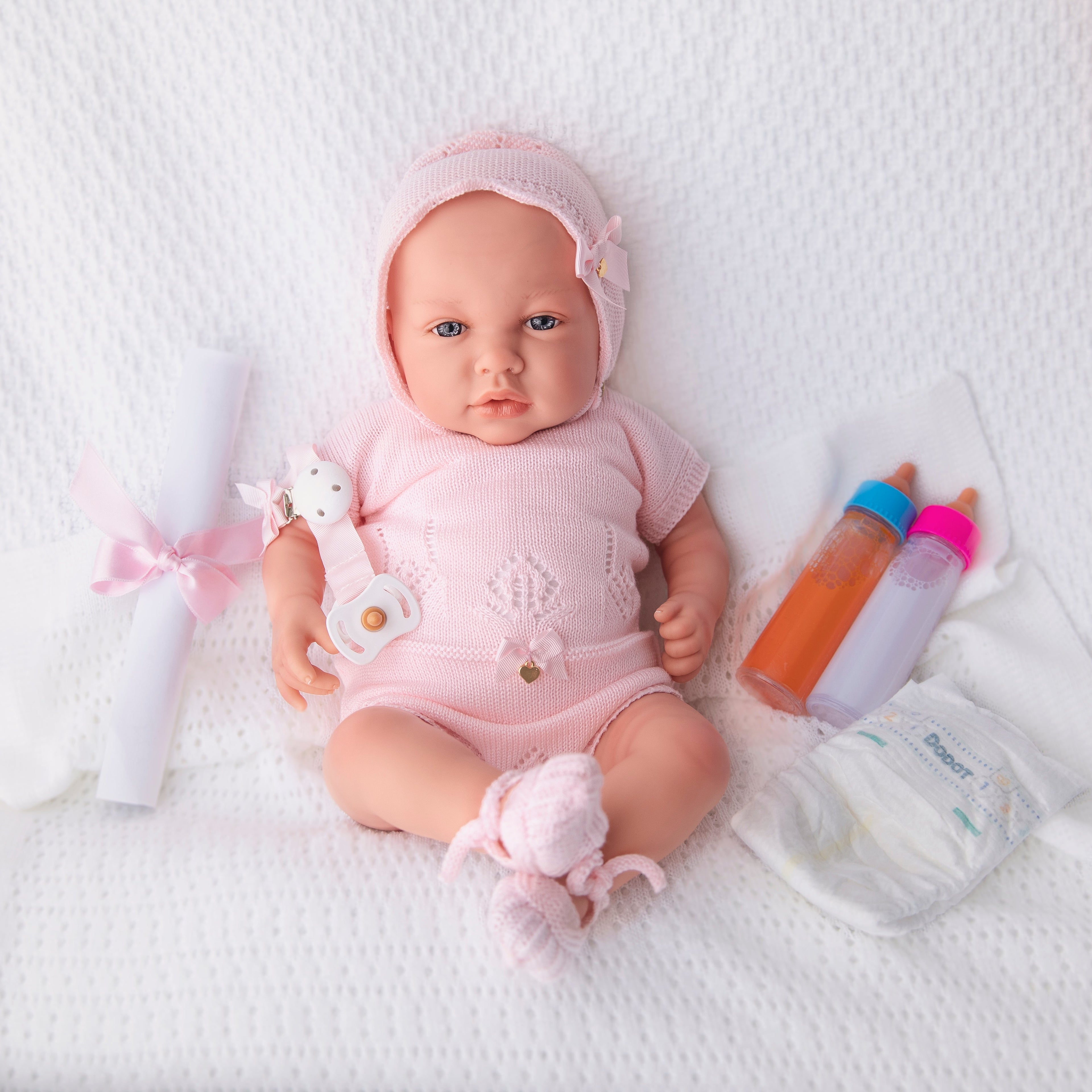 Bebé Reborn "Jimena" de Cuerpo Blando (48cm, 2kg) – Peso Real y Caída de Cabeza ✨