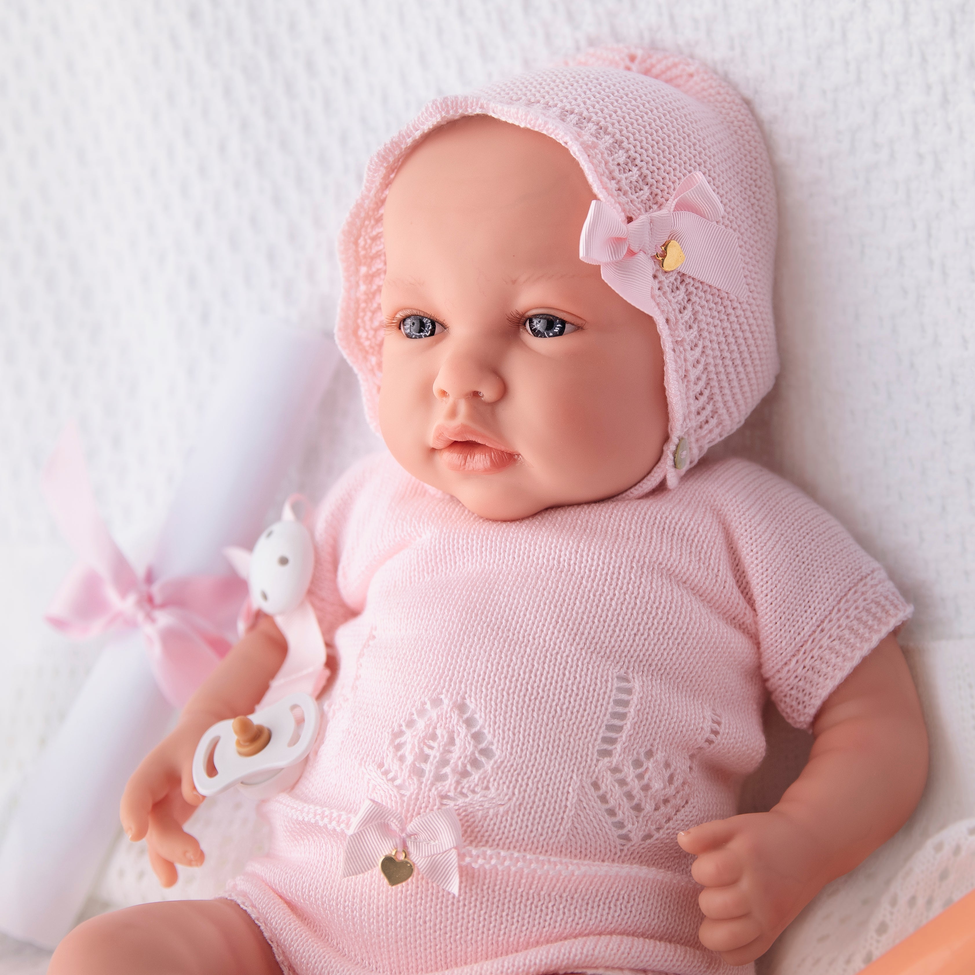 Bebé Reborn "Jimena" de Cuerpo Blando (48cm, 2kg) – Peso Real y Caída de Cabeza ✨