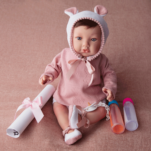 Bebe Reborn Muñeca Reborn Paola - 48cm y 2kg - Vinilo Blando, Cuerpo Tela, Venitas y Caida de Cabeza