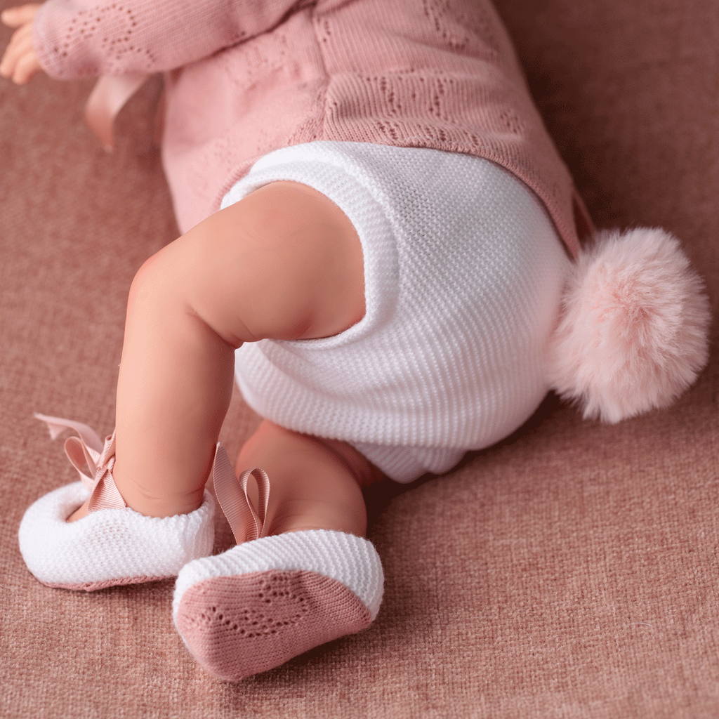 Bebe Reborn Muñeca Reborn Paola - 48cm y 2kg - Vinilo Blando, Cuerpo Tela, Venitas y Caida de Cabeza