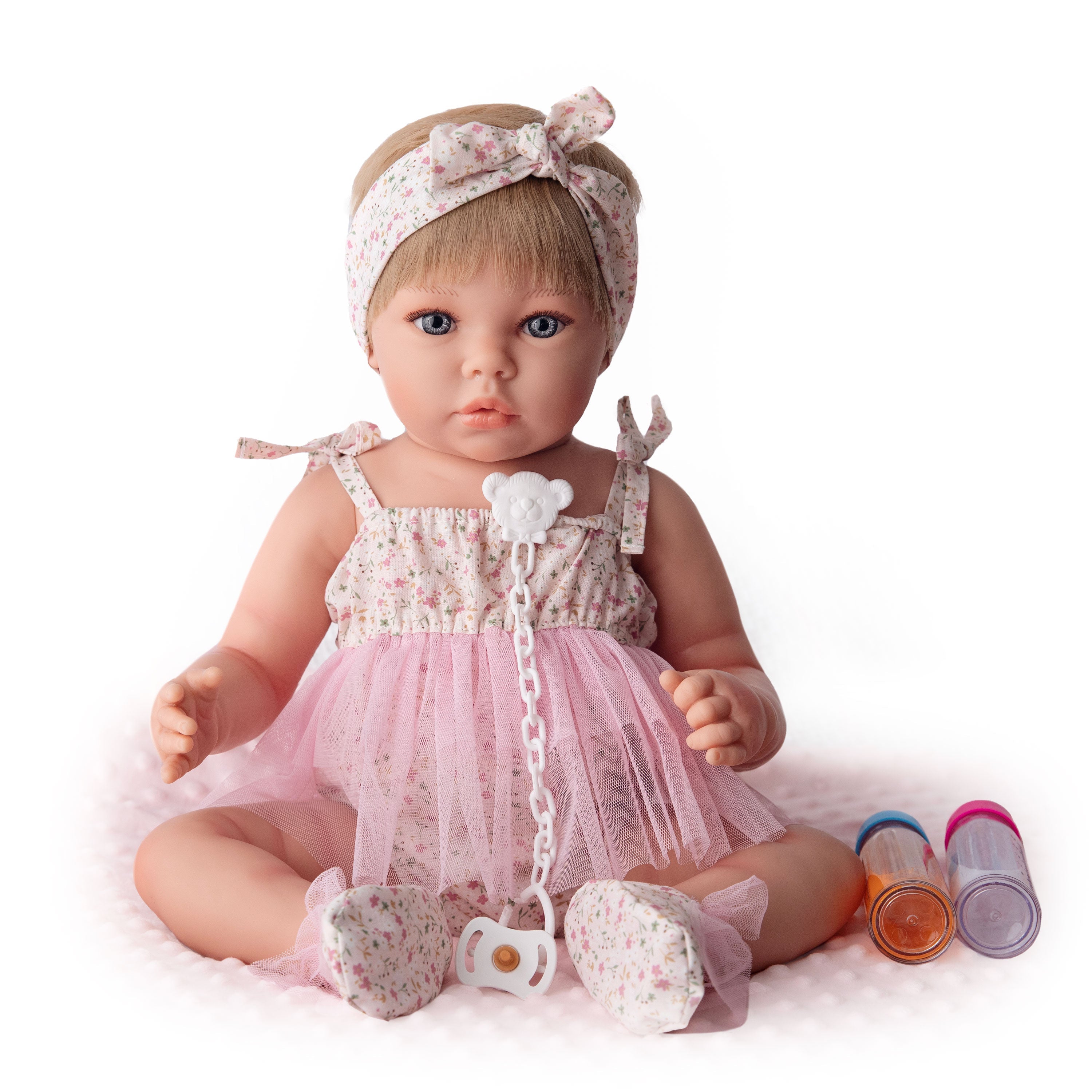 Bebé Reborn "India" (52 cm y 2 kg) – ¡La Bebé Realista que Podrás Bañar y Peinar!