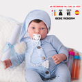 Bebe Reborn Muñeca Reborn Bruno - 52cm y 2kg - Vinilo Blando, Cuerpo Tela y Caida de Cabeza