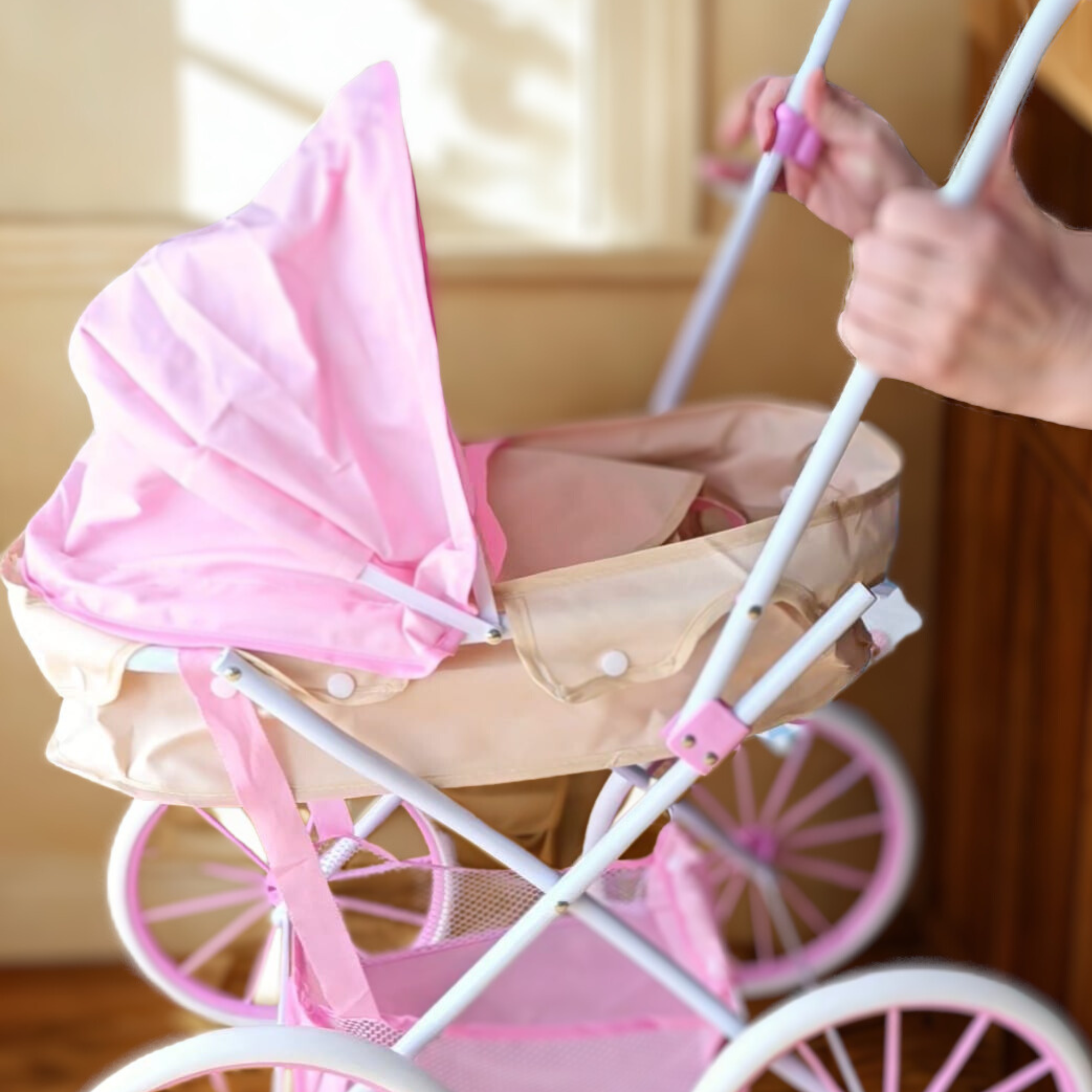 Carro de Bebés Reborn - Apto para muñecas hasta 48cm - Bolso de Regalo