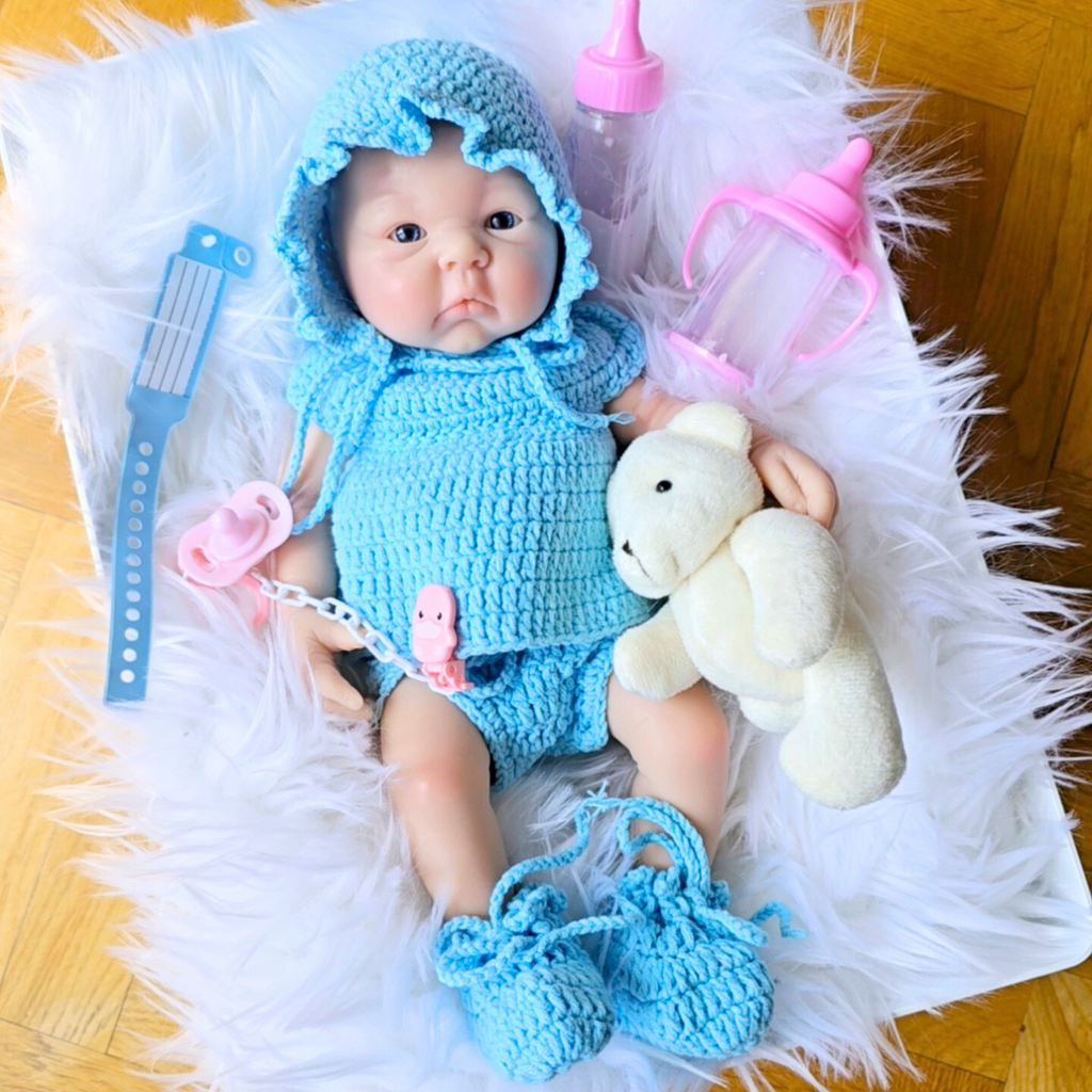 Bebé Reborn Silicona Muñeca Daniel (33 cm, 1.2 kg) – Ideal Niñas 3 a 6 Años