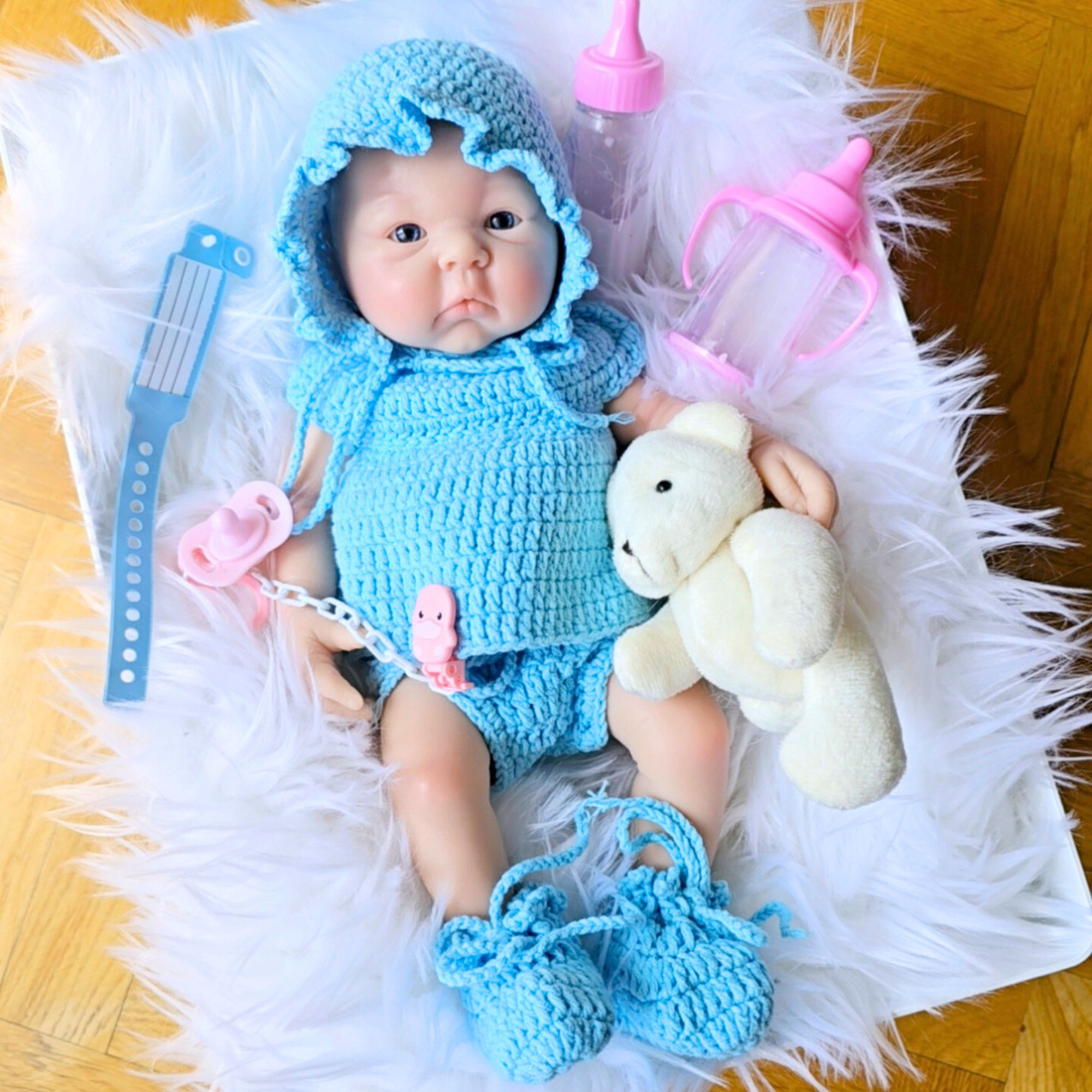 Bebé Reborn Silicona Muñeca Daniel (33 cm, 1.2 kg) – Ideal Niñas 3 a 6 Años