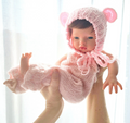 Bebé Reborn Silicona "Iris" (42cm, 2.2kg) – ¡Tacto Auténtico, Pelo Real y Puedes Bañarla! ☁️🎀