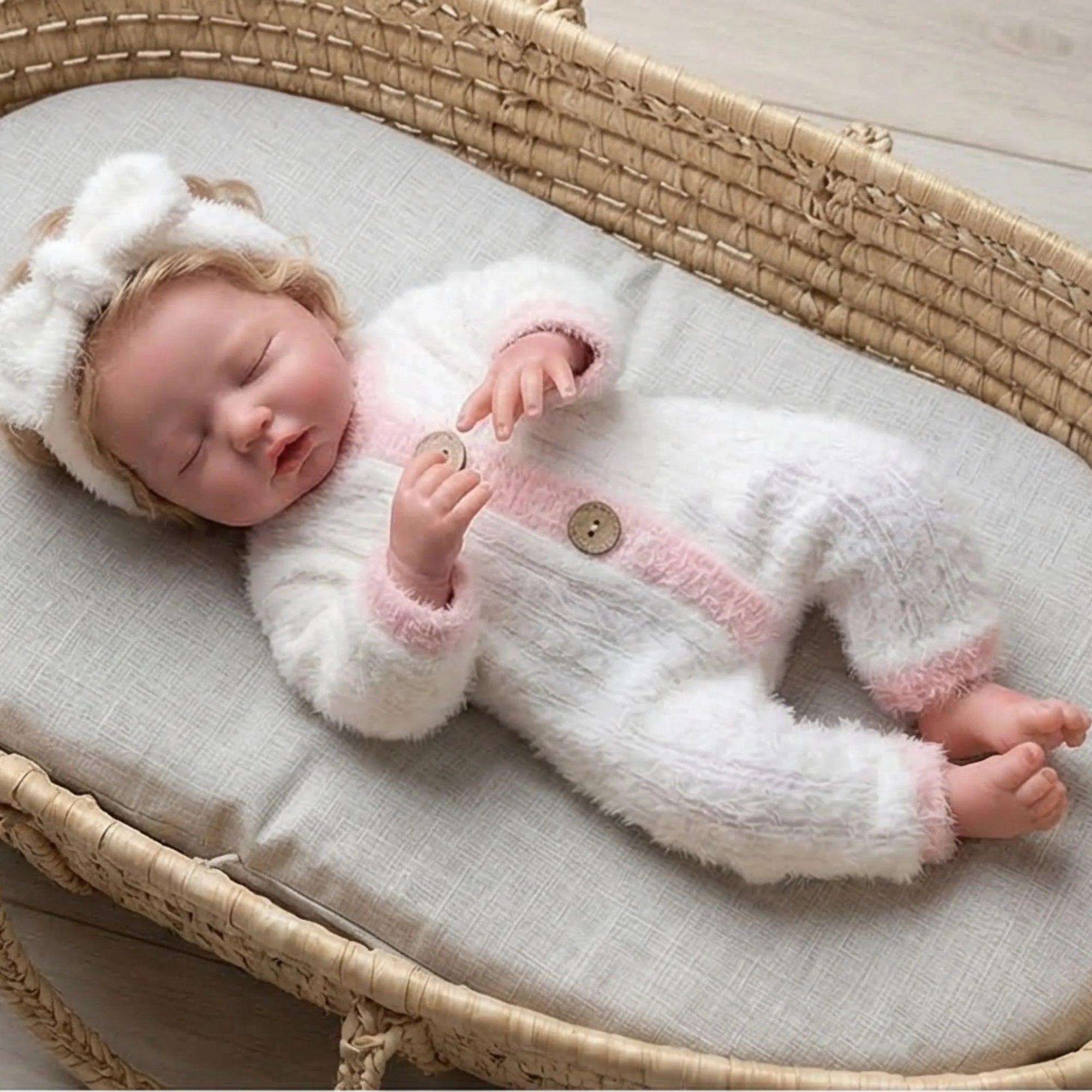 Bebé Reborn Silicona "Angela" con Ajuar "Efecto Nube" de Angora – El Abrazo Más Dulce