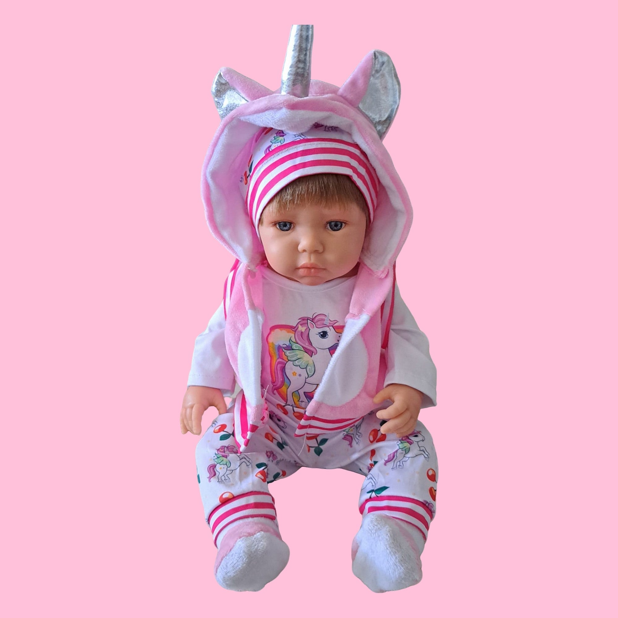 Vestido y Manta Reborn Unicornio - Vale para Muñecas de 38 a 43cm