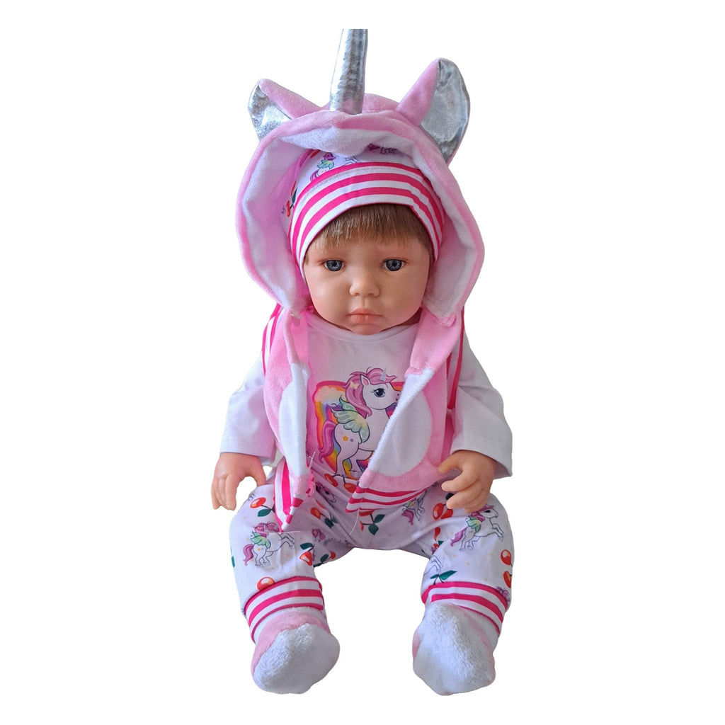 Vestido y Manta Reborn Unicornio - Vale para Muñecas de 38 a 43cm