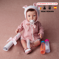 Bebe Reborn Muñeca Reborn Paola - 48cm y 2kg - Vinilo Blando, Cuerpo Tela, Venitas y Caida de Cabeza