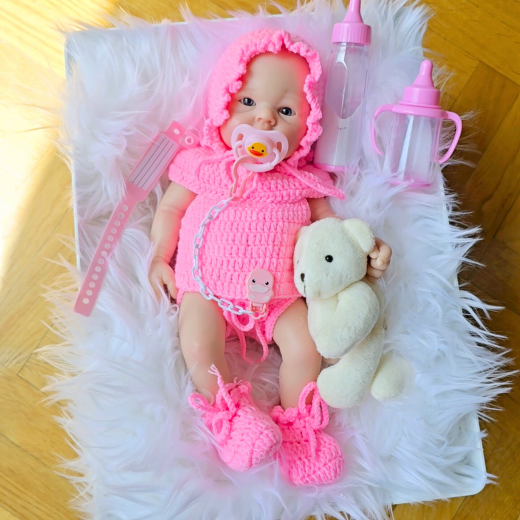 Bebé Reborn Silicona Muñeca Sofia (33 cm, 1.2 kg) – Ideal Niñas 3 a 6 Años