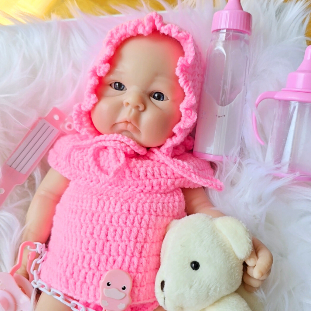 Bebé Reborn Silicona Muñeca Sofia (33 cm, 1.2 kg) – Ideal Niñas 3 a 6 Años