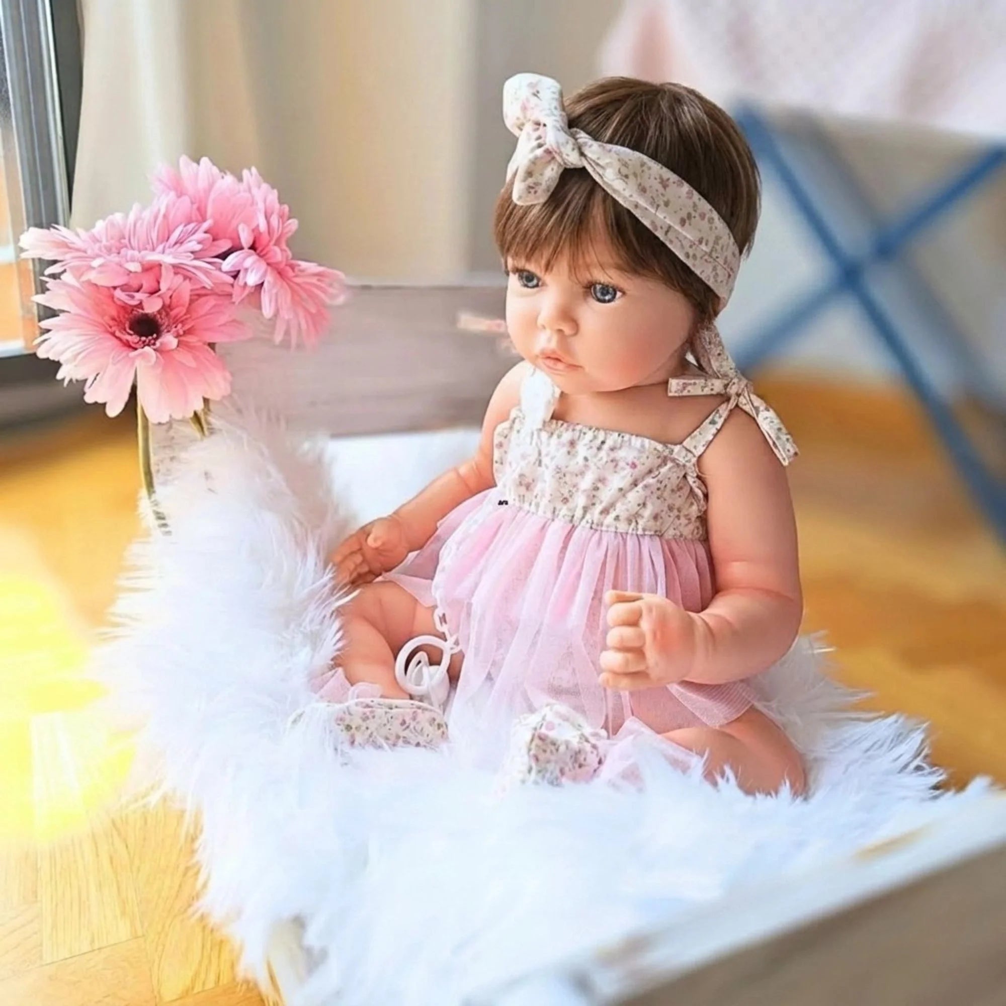 Bebé Reborn "Aitana" (52 cm y 2 kg) – ¡La Bebé Realista que Podrás Bañar y Peinar!