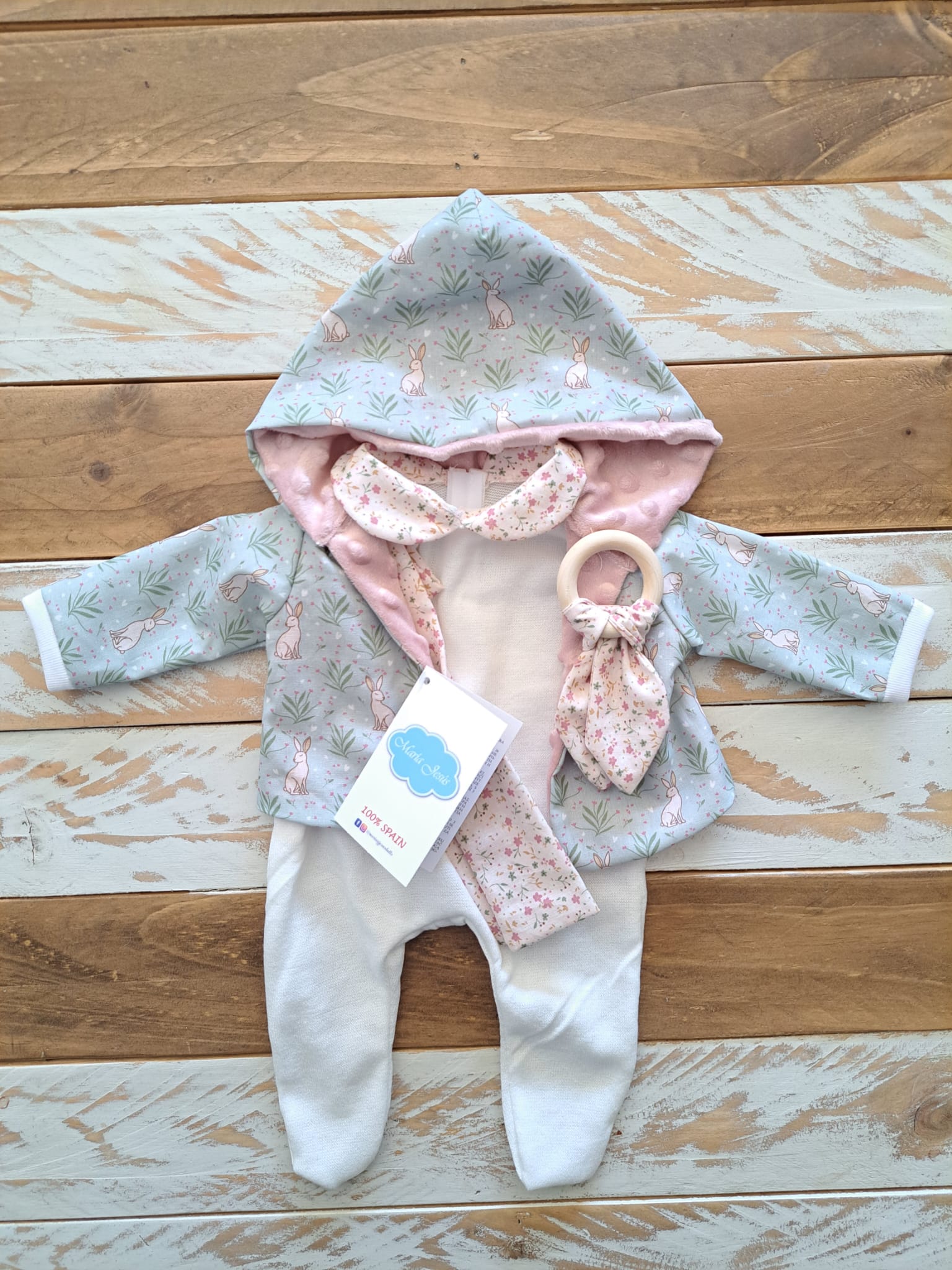 Vestido Reborn Rabbit - Vale para Muñecas hasta 48cm