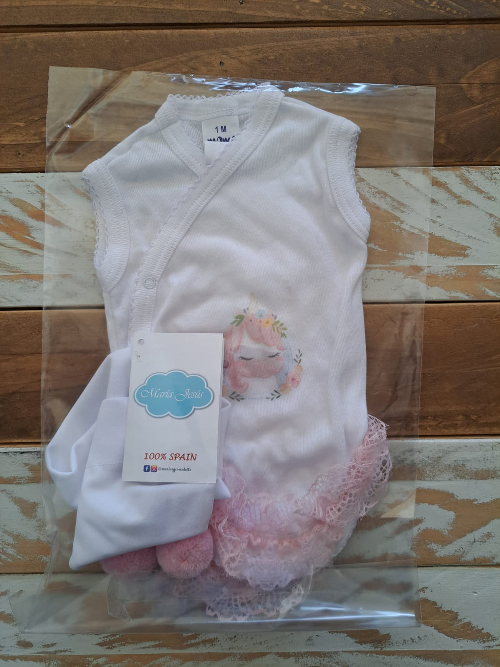 Vestido Reborn Marcela -  Vale para Muñecas de 48cm a 52cm