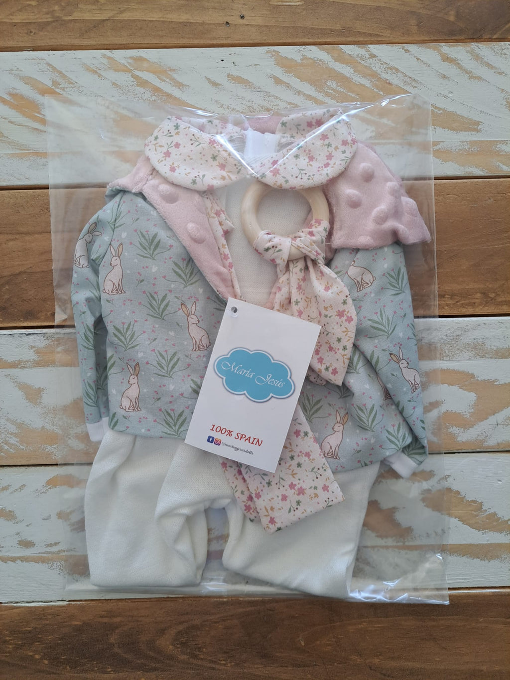 Vestido Reborn Rabbit - Vale para Muñecas hasta 48cm