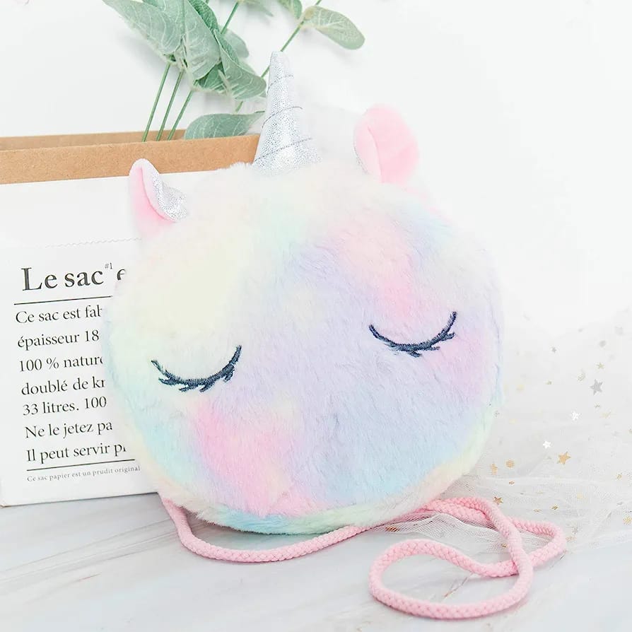 Bolso Unicornio para niñas - Color Rosa Arcoíris
