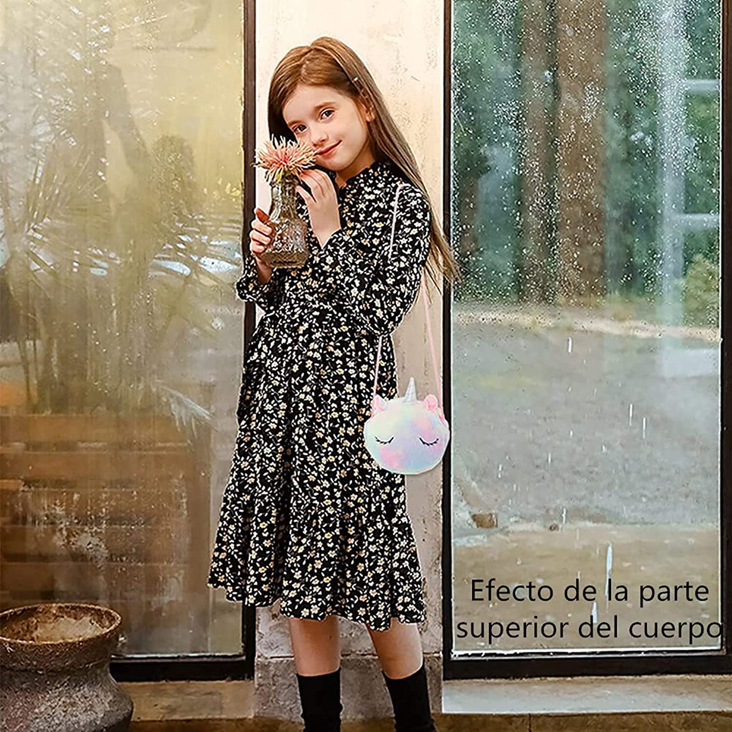 Bolso Unicornio para niñas - Color Rosa Arcoíris