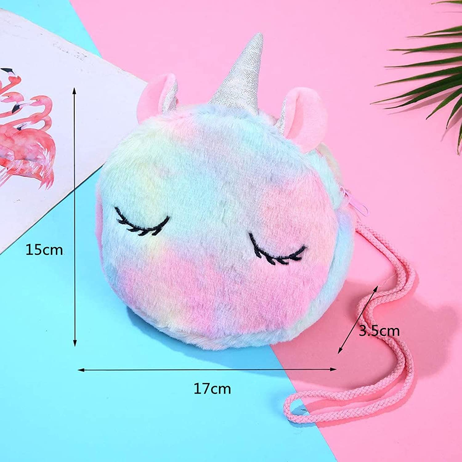Bolso Unicornio para niñas - Color Rosa Arcoíris