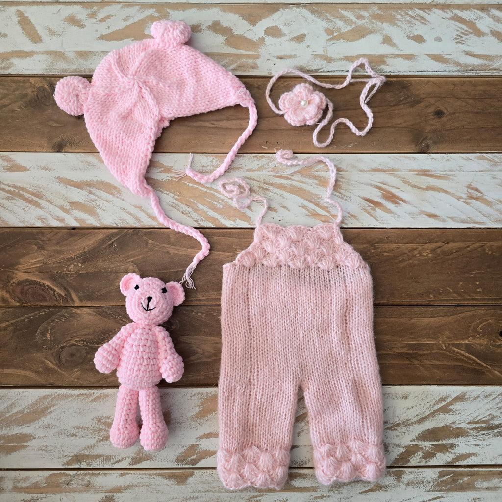 Vestido Bebe Reborn Pink Set - Vale para Muñecas de 42 a 48cm